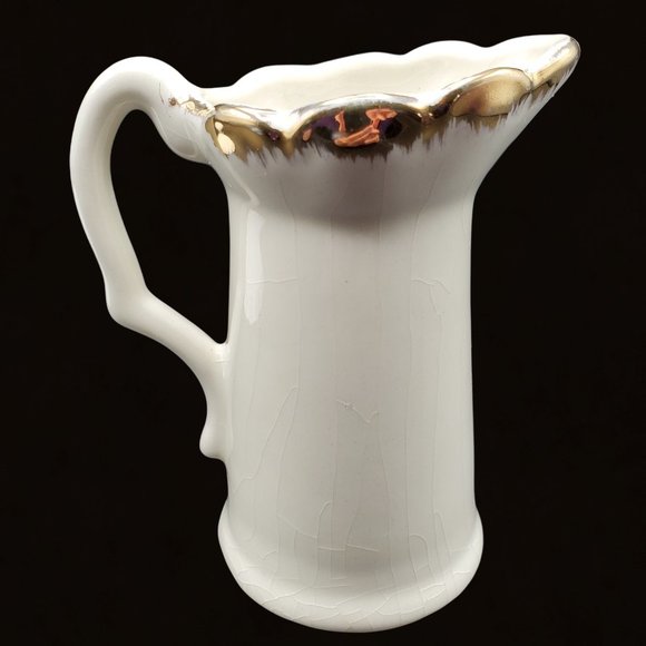 Lyndon B Johnson 2 Pc Set Creamer Saucer McCoy Pottery LBJ 36th President - Picture 3 of 8